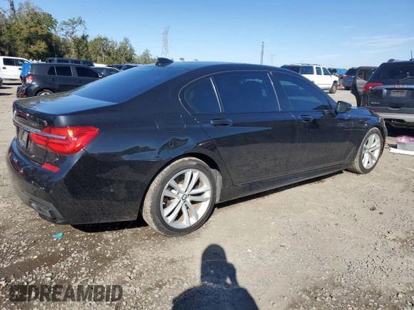 2016 BMW 7 Series 750i with VIN WBA7F0C5XGGL99549, listed as a Copart auction lot 41880015 with 54,181 mi miles and Salvage Title. Bid and sale history available at carsss.com. Image 3.