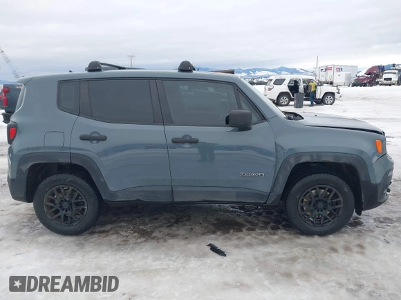 2018 Jeep Renegade Sport with VIN ZACCJBAB9JPJ50882, listed as a IAAI auction lot 41277886 with 59,081 mi miles and . Bid and sale history available at DreamBid. Image 14.