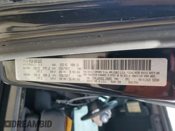2016 Jeep Wrangler Sport with VIN 1C4AJWAG6GL196891, listed as a Copart auction lot 51148825 with 128,245 mi miles and Salvage Title. Bid and sale history available at carsss.com. Image 13.