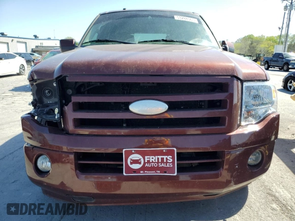 2008 Ford Expedition Limited with VIN 1FMFU19558LA46223, listed as a Copart auction lot 53288565 with 274,586 mi miles and Salvage title. Bid and sale history available at DreamBid. Image 5.