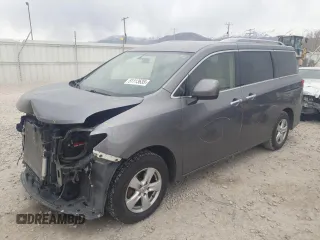 2017 Nissan Quest SV with VIN JN8AE2KP6H9165171, listed as a Copart auction lot 51113635 with 119,503 mi miles and Salvage Title. Bid and sale history available at carsss.com. Image 1.