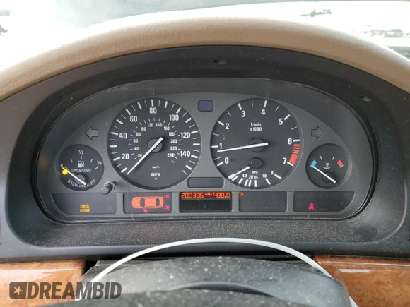1998 BMW 5 Series 528iA with VIN WBADD6320WGT90679, listed as a Copart auction lot 86262224 with 200,336 mi miles and Salvage Title. Bid and sale history available at carsss.com. Image 9.