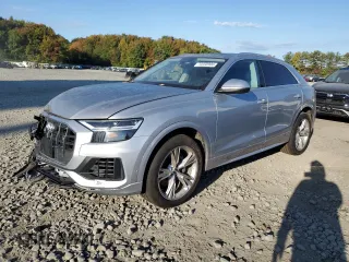 2021 Audi Q8 Premium Plus with VIN WA1BVAF1XMD005456, listed as a Copart auction lot 74460904 with 24,854 mi miles and Salvage Title. Bid and sale history available at carsss.com. Image 1.