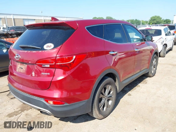2014 Hyundai Santa Fe with VIN 5XYZT3LB1EG134837, listed as a IAAI auction lot 42454126 with 118,225 mi miles and . Bid and sale history available at DreamBid. Image 4.