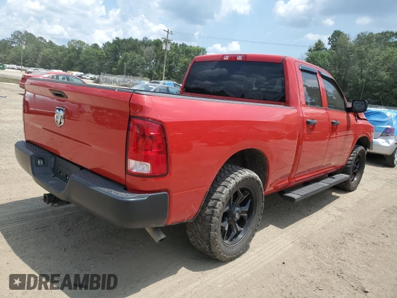 2020 Ram 1500 Tradesman with VIN 1C6RR6FG0LS121437, listed as a Copart auction lot 59669285 with 67,389 mi miles and Salvage title. Bid and sale history available at DreamBid. Image 3.