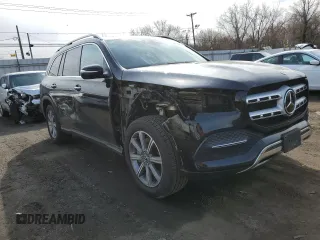 2021 Mercedes-Benz GLS with VIN 4JGFF5KE4MA573185, listed as a Copart auction lot 50042295 with 43,226 mi miles and Salvage Title. Bid and sale history available at carsss.com. Image 4.