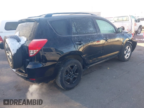 2008 Toyota RAV4 with VIN JTMBK33V986039352, listed as a IAAI auction lot 41824376 with 245,503 mi miles. Bid and sale history available at carsss.com. Image 4.
