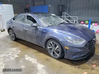 2022 Hyundai Sonata SEL Plus with VIN 5NPEJ4J26NH133916, listed as a Copart auction lot 42989785 with 44,822 mi miles and Salvage Title. Bid and sale history available at carsss.com. Image 4.