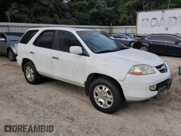 2002 Acura MDX with VIN 2HNYD18242H505745, listed as a Copart auction lot 67412234 with 264,596 mi miles and Salvage Title. Bid and sale history available at carsss.com. Image 4.