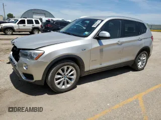 2015 BMW X3 sDrive28i with VIN 5UXWZ7C53F0M83457, listed as a Copart auction lot 58684734 with 100,486 mi miles and Salvage Title. Bid and sale history available at DreamBid. Image 1.