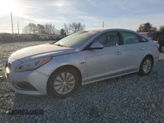 2017 Hyundai Sonata Hybrid SE with VIN KMHE24L33HA064208, listed as a Copart auction lot 80451693 with 106,913 mi miles. Bid and sale history available at carsss.com. Image 1.