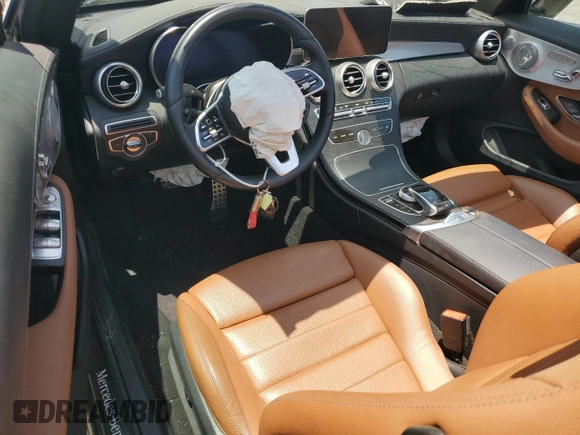 2021 Mercedes-Benz C 300 with VIN W1KWK8DB8MG100428, listed as a Copart auction lot 60537275 with 35,917 mi miles and Salvage title. Bid and sale history available at DreamBid. Image 8.