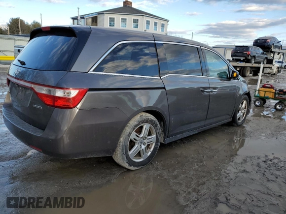 2013 Honda Odyssey Touring with VIN 5FNRL5H9XDB012761, listed as a Copart auction lot 45718175 with 167,878 mi miles and Non Repairable. Bid and sale history available at carsss.com. Image 3.
