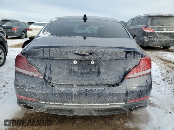 2021 Genesis G70 3.3T with VIN KMTG34LE3MU074503, listed as a Copart auction lot 41836875 with 40,556 mi miles and Salvage title. Bid and sale history available at DreamBid. Image 6.