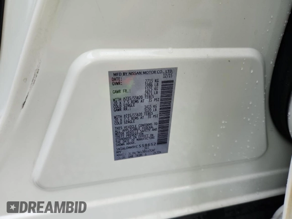 2015 Infiniti QX60 with VIN 5N1AL0MM9FC558652, listed as a Copart auction lot 56962205 with 129,883 mi miles and Salvage title. Bid and sale history available at DreamBid. Image 13.