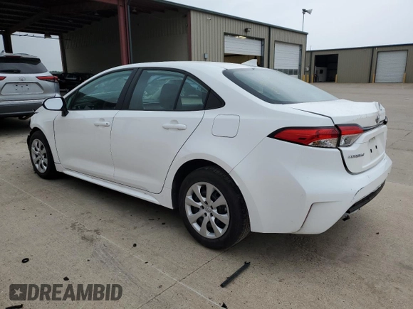 2024 Toyota Corolla LE with VIN 5YFB4MDE0RP147416, listed as a Copart auction lot 55057215 with Not Provided miles and Non Repairable. Bid and sale history available at carsss.com. Image 2.