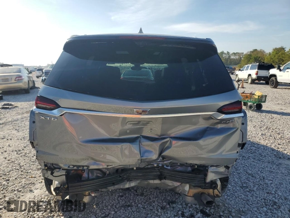 2024 Cadillac XT6 FWD Premium Luxury with VIN 1GYKPCRSXRZ727207, listed as a Copart auction lot 81742394 with 5,733 mi miles and Salvage Title. Bid and sale history available at carsss.com. Image 6.