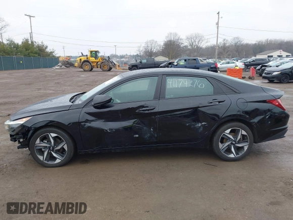 2023 Hyundai Elantra SEL with VIN KMHLS4AGXPU551660, listed as a IAAI auction lot 41174276 with 58,025 mi miles and . Bid and sale history available at DreamBid. Image 15.