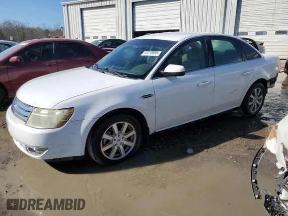2008 Ford Taurus SEL with VIN 1FAHP24W48G156835, listed as a Copart auction lot 47218695 with 206,047 mi miles and Salvage Title. Bid and sale history available at carsss.com. Image 1.