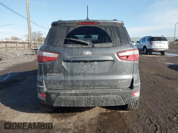 2020 Ford EcoSport SE with VIN MAJ6S3GL7LC324691, listed as a IAAI auction lot 41539218 with 138,895 mi miles and . Bid and sale history available at DreamBid. Image 16.