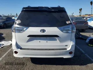 2020 Toyota Sienna SE with VIN 5TDXZ3DC9LS030514, listed as a Copart auction lot 87978135 with 40,316 mi miles and Salvage Title. Bid and sale history available at carsss.com. Image 6.
