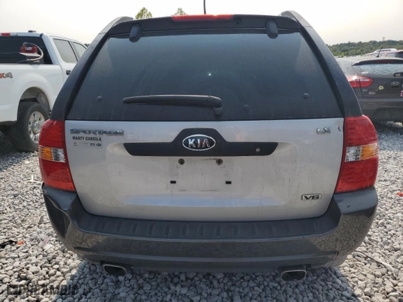 2006 Kia Sportage LX with VIN KNDJF723X67265303, listed as a Copart auction lot 70873894 with 150,122 mi miles and Salvage Title. Bid and sale history available at carsss.com. Image 6.
