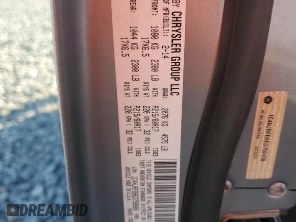 2014 Jeep Patriot Latitude with VIN 1C4NJRFB9ED759908, listed as a Copart auction lot 63874905 with 61,960 mi miles and Salvage title. Bid and sale history available at DreamBid. Image 13.