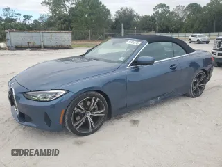 2021 BMW 4 Series 430i with VIN WBA23AT09MCG81555, listed as a Copart auction lot 81284974 with 18,219 mi miles and Salvage title. Bid and sale history available at DreamBid. Image 1.