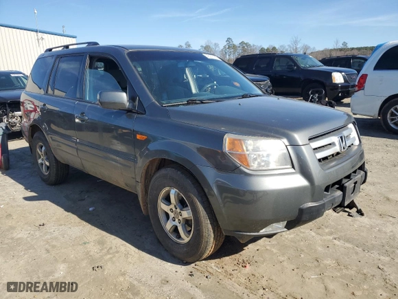 2007 Honda Pilot EX with VIN 5FNYF284X7B030171, listed as a Copart auction lot 43375145 with 200,169 mi miles and Salvage Title. Bid and sale history available at carsss.com. Image 4.