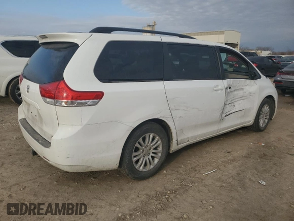 2012 Toyota Sienna XLE AAS with VIN 5TDYK3DC6CS277532, listed as a Copart auction lot 47453945 with 130,451 mi miles and Salvage Title. Bid and sale history available at carsss.com. Image 3.