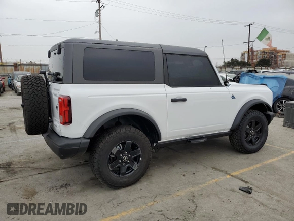 2024 Ford Bronco Black Diamond with VIN 1FMDE1AH5RLA52051, listed as a Copart auction lot 76026064 with 3,198 mi miles and Salvage Title. Bid and sale history available at DreamBid. Image 3.