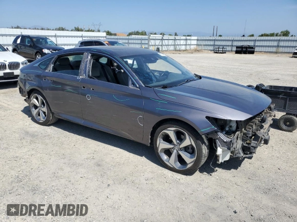 2018 Honda Accord Touring with VIN 1HGCV2F98JA021871, listed as a Copart auction lot 60749095 with 105,824 mi miles and Salvage title. Bid and sale history available at DreamBid. Image 4.