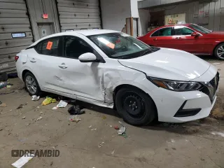 2021 Nissan Sentra S with VIN 3N1AB8BV4MY230015, listed as a Copart auction lot 51510225 with 47,204 mi miles and Salvage Title. Bid and sale history available at DreamBid. Image 4.