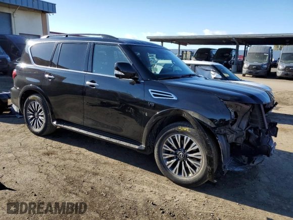 2022 Nissan Armada SL with VIN JN8AY2BA3N9392171, listed as a Copart auction lot 81129714 with 64,987 mi miles and Clean Title. Bid and sale history available at carsss.com. Image 4.