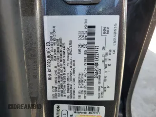 2020 Ford Fusion SE with VIN 3FA6P0HD1LR227771, listed as a Copart auction lot 65588195 with 78,925 mi miles and Salvage title. Bid and sale history available at DreamBid. Image 12.