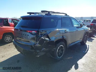 2024 Nissan Pathfinder SV with VIN 5N1DR3BD9RC231480, listed as a IAAI auction lot 41054199 with 7,380 mi miles. Bid and sale history available at carsss.com. Image 4.