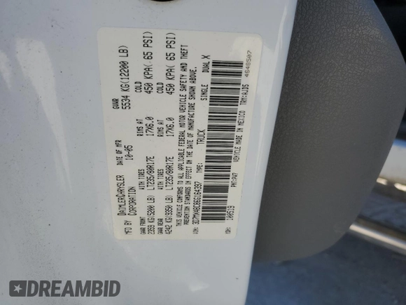 2006 Dodge 3500 SLT with VIN 3D7MX48C86G164397, listed as a Copart auction lot 47233485 with 167,605 mi miles and Salvage title. Bid and sale history available at DreamBid. Image 12.