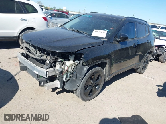2018 Jeep Compass Latitude with VIN 3C4NJCBB6JT407411, listed as a IAAI auction lot 41851132 with 123,431 mi miles and . Bid and sale history available at DreamBid. Image 18.