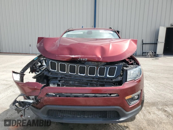 2021 Jeep Compass Latitude with VIN 3C4NJCBB1MT505377, listed as a Copart auction lot 59746895 with 44,217 mi miles and Non repairable. Bid and sale history available at DreamBid. Image 5.