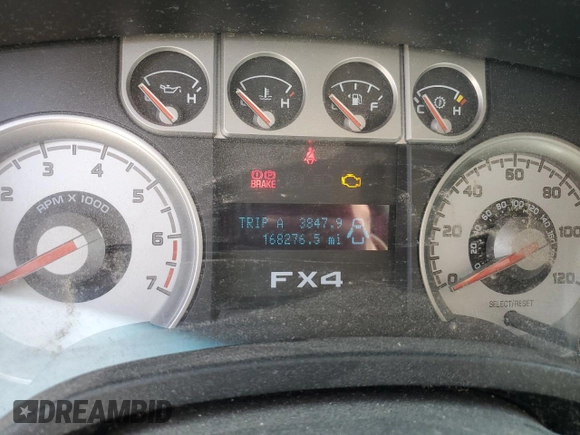 2009 Ford F-150 XL with VIN 1FTPX14V69KB51531, listed as a Copart auction lot 48141785 with 168,276 mi miles and Clean Title. Bid and sale history available at carsss.com. Image 9.