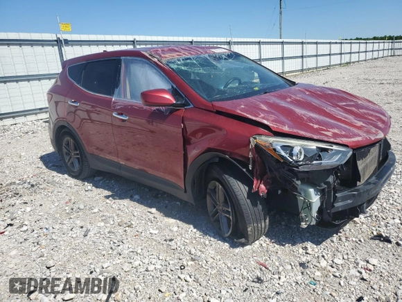 2017 Hyundai Santa Fe 2.4L with VIN 5XYZT3LB6HG491077, listed as a Copart auction lot 56378895 with Not provided miles and Salvage title. Bid and sale history available at DreamBid. Image 4.