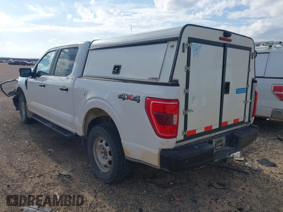 2023 Ford F-150 XL with VIN 1FTFW1E54PKD38809, listed as a IAAI auction lot 41656998 with 29,343 mi miles. Bid and sale history available at carsss.com. Image 3.