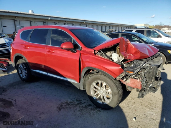 2019 Hyundai Santa Fe SE with VIN 5NMS2CAD1KH024624, listed as a Copart auction lot 81686034 with 191,458 mi miles and Non Repairable. Bid and sale history available at carsss.com. Image 4.