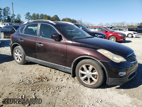 2008 Infiniti EX Journey with VIN JNKAJ09E98M304284, listed as a Copart auction lot 89329195 with 103,394 mi miles and Clean Title. Bid and sale history available at DreamBid. Image 4.
