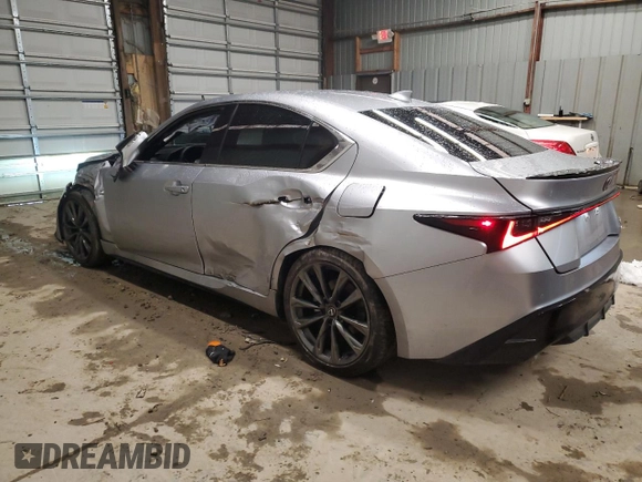 2024 Lexus IS 350 F Sport with VIN JTHGZ1E29R5034442, listed as a Copart auction lot 81814194 with 2,838 mi miles and Salvage title. Bid and sale history available at DreamBid. Image 2.