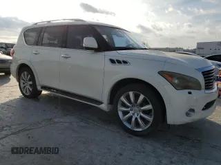 2012 Infiniti QX56 7-passenger with VIN JN8AZ2NF6C9518511, listed as a Copart auction lot 78303644 with 206,019 mi miles and Clean Title. Bid and sale history available at carsss.com. Image 4.