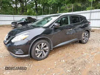 2015 Nissan Murano Platinum z VIN 5N1AZ2MG4FN259224, wystawiony jako Copart lot #57217975 z przebiegiem 180 453 mil mil oraz Szkoda całkowita • Salvage title. Historia ofert i sprzedaży dostępna na DreamBid. Obrazek 1.