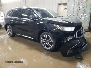 2020 Acura MDX Sport Hybrid w/Advance Pkg with VIN 5J8YD7H71LL000076, listed as a Copart auction lot 82624334 with 83,523 mi miles and Salvage Title. Bid and sale history available at carsss.com. Image 4.