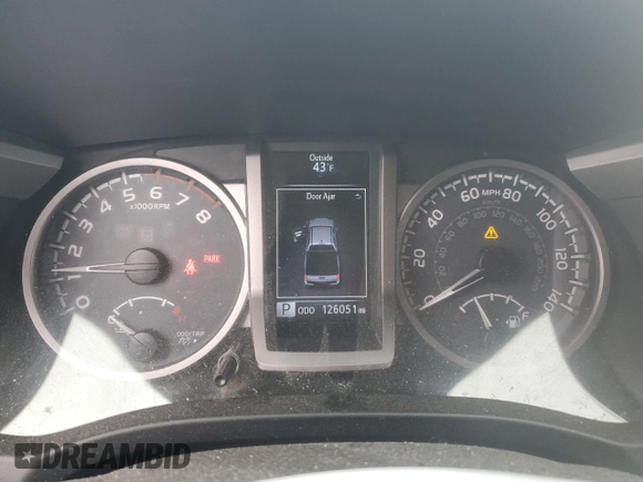 2016 Toyota Tacoma SR5 with VIN 5TFAX5GNXGX063056, listed as a Copart auction lot 49074305 with 126,051 mi miles and Salvage Title. Bid and sale history available at carsss.com. Image 9.