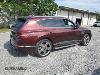 2021 Genesis GV80 with VIN KMUHCESC3MU054662, listed as a Copart auction lot 57235645 with 64,318 mi miles and Salvage title. Bid and sale history available at DreamBid. Image 3.
